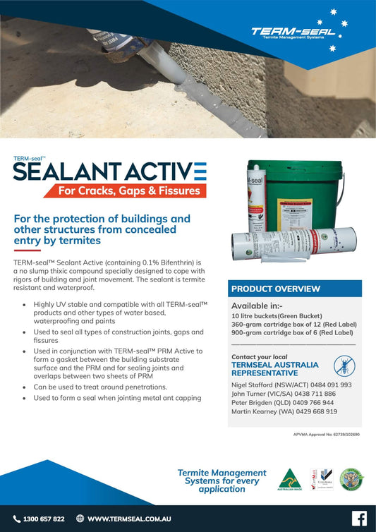 TermSeal Termite Sealant – Featuring Bifenthrin as the Active Ingredient
