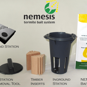 Nemesis In-Ground Termite Baiting Station with Timber - Pack of 3